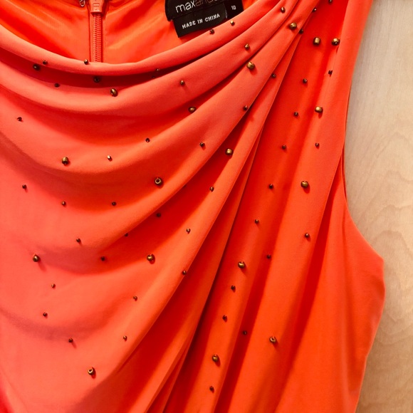 Max & Cleo Orange Midi Dress - Picture 4 of 7